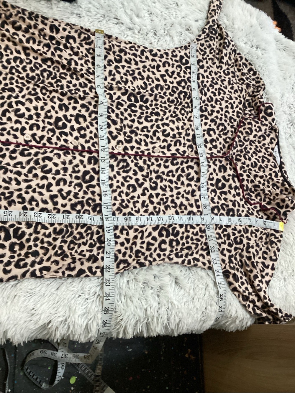 Nicole Miller New York Leopard Print Sleep Shirt Nightgown XL - Picture 14 of 16